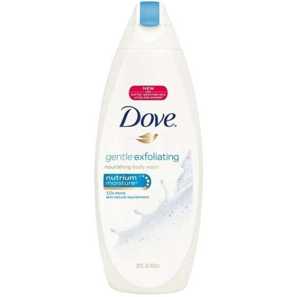 Dove Body Wash Gentle Exfoliating 22 oz Nourishing Soap with Sea Minerals 2 Pack - Picture 1 of 1